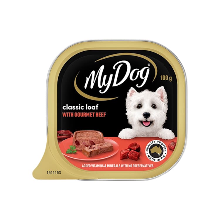 My Dog Gourmet Beef Loaf Classics Wet Dog Food Tray