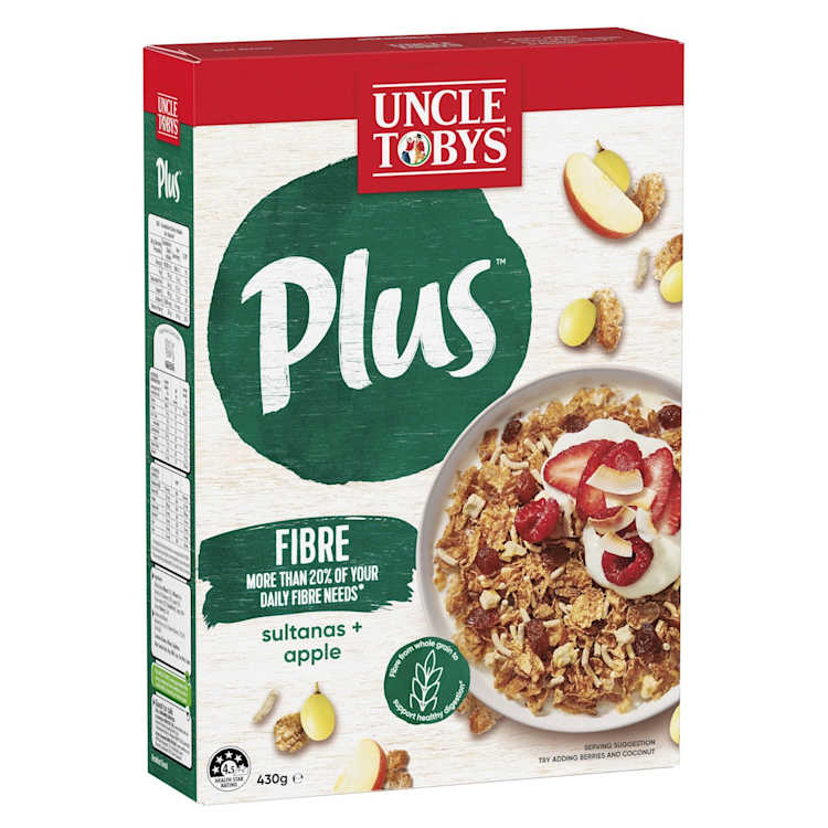 Uncle Tobys Plus Fibre