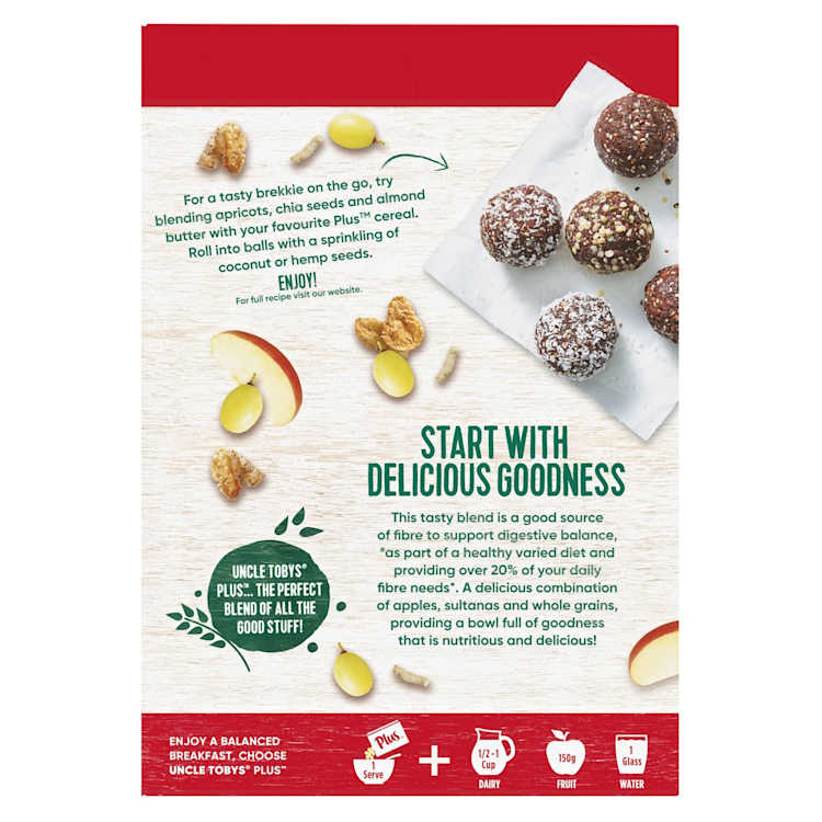 Uncle Tobys Plus Fibre
