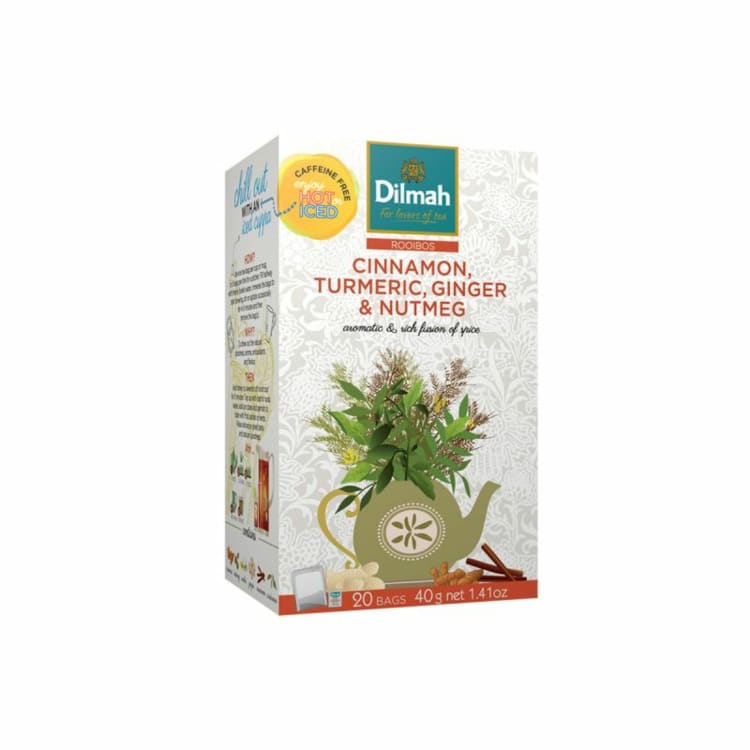 Dilmah Infusions Red Rooibos With Cinnamon Turmeric Ginger & Nutmeg