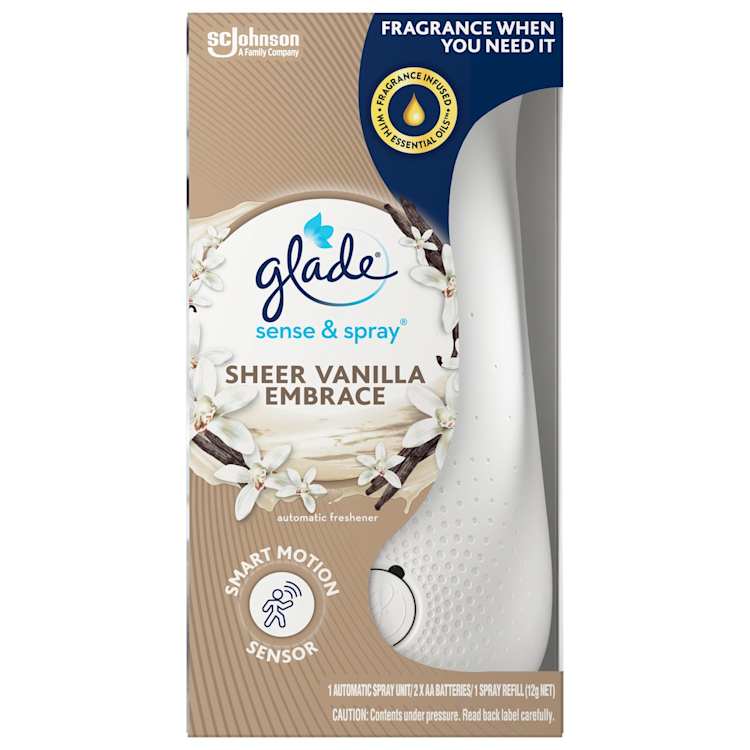 Glade Sense & Spray Automatic Freshener Sheer Vanilla Embrace