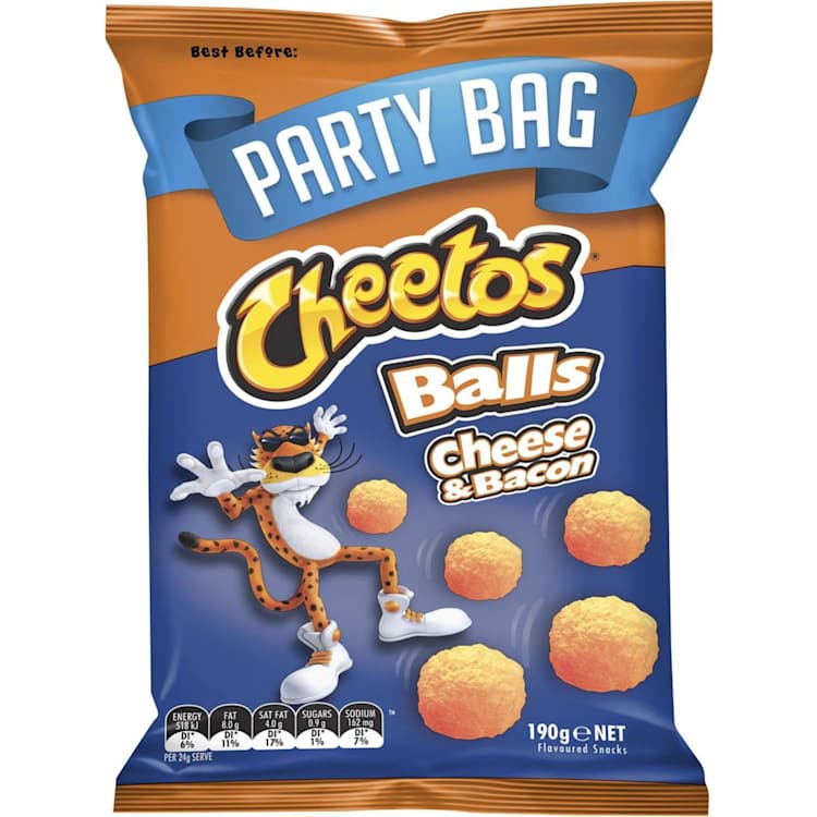 Cheetos Cheese & Bacon Balls Party Bag