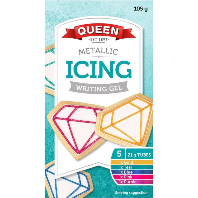 Queen Metallic Icing Writing Gel