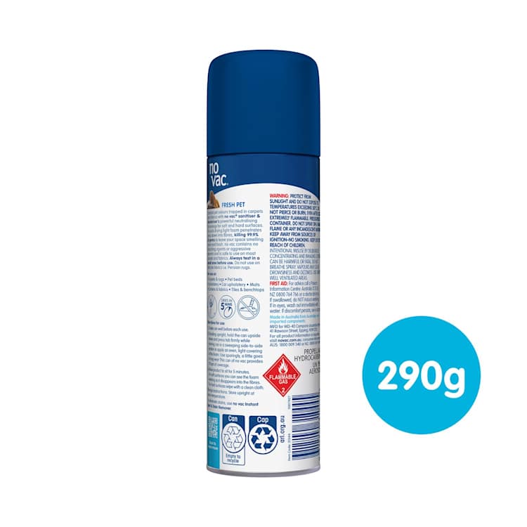 No Vac Foam Carpet Sanitiser & Deodoriser Fresh Pet