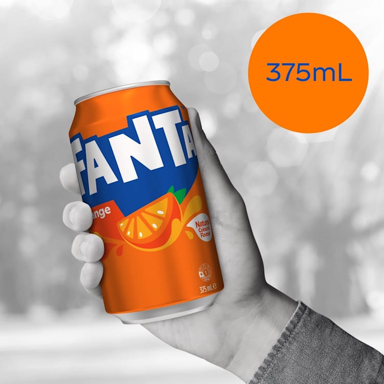 Fanta Orange Soft Drink Can
