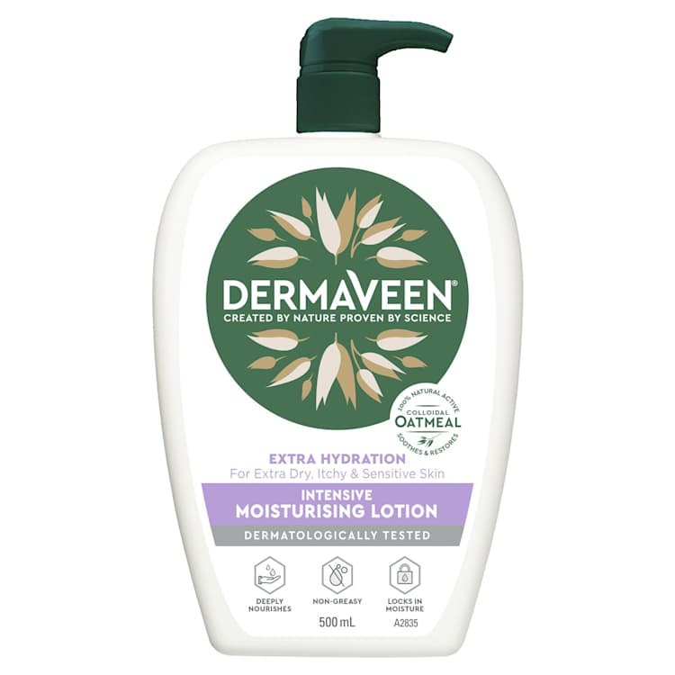 DermaVeen Extra Hydration Intensive Moisturising Lotion for Extra Dry, Itchy & Sensitive Skin