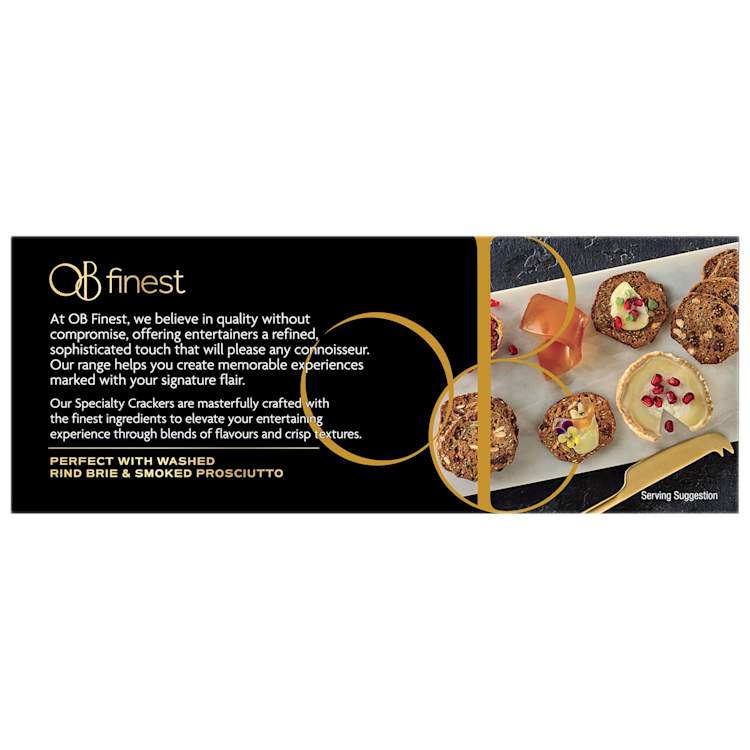 OB Finest Specialty Crackers Gluten Free Date & Almond 