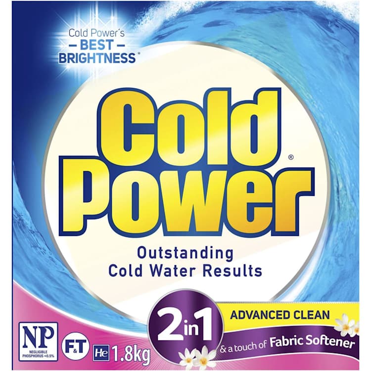 Cold Power 2 In 1 Softener Powder Laundry Detergent