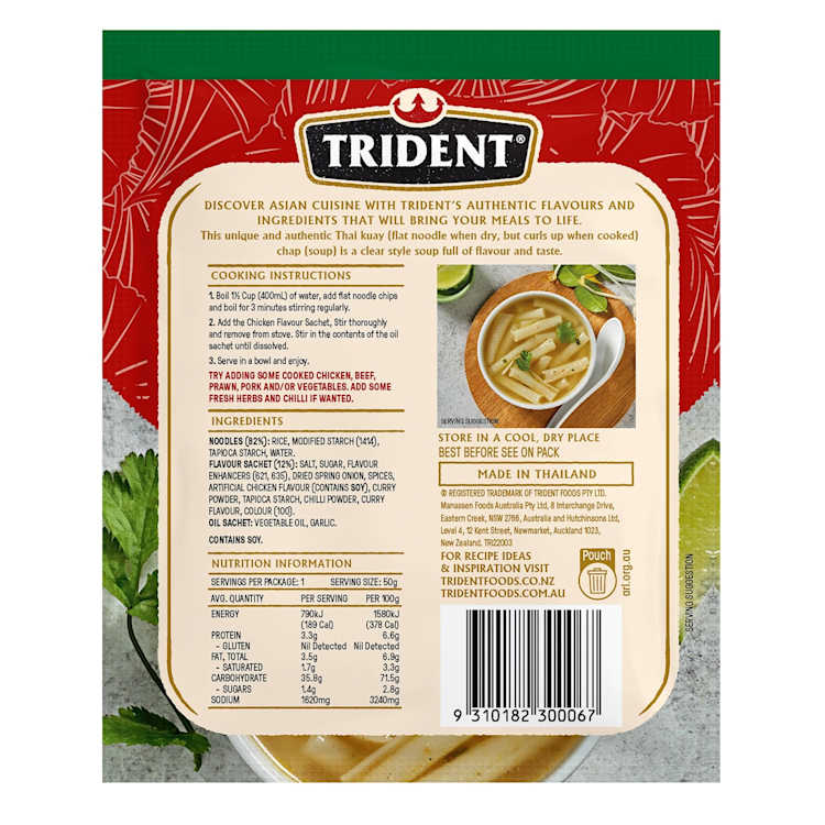 Trident Instant Soup Thai Chicken With Noodles