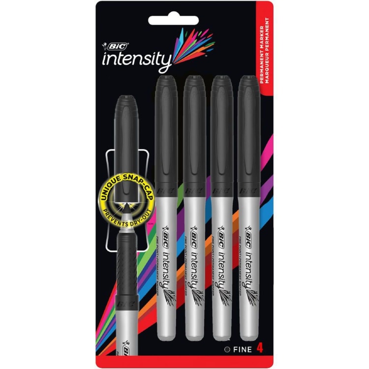  BIC Intensity Fine Point 0.4 mm Assorted Colours Classic 4  Multicoloured : Office Products