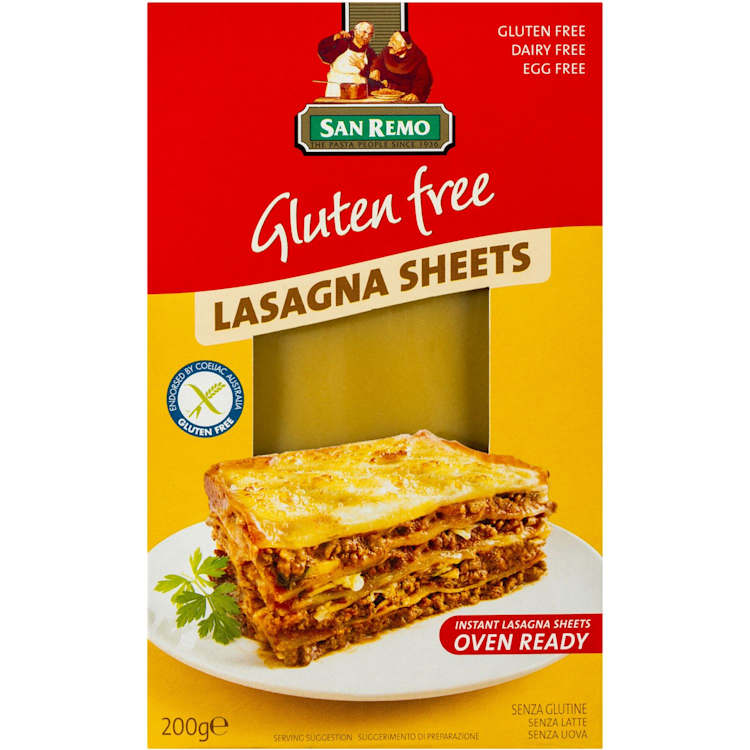 San Remo Gluten Free Lasagna Sheets