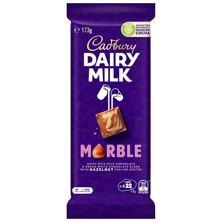 Cadbury Dairy Milk Marble Chocolate Block