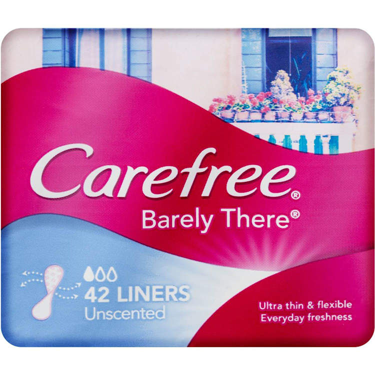 Carefree Barely There Unscented Panty Liners