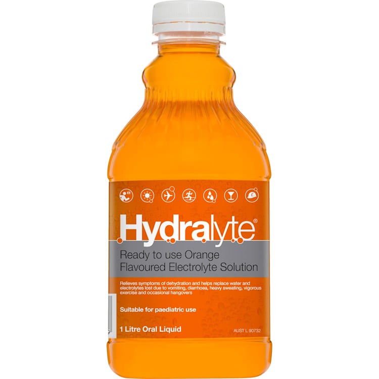 Hydralyte Ready to use Electrolyte Solution Orange Flavoured