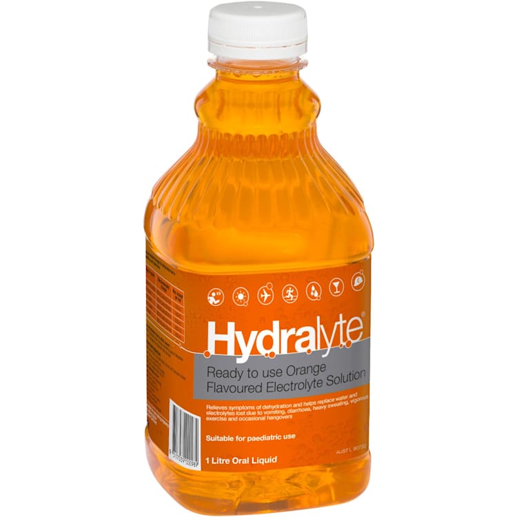 Hydralyte Ready to use Electrolyte Solution Orange Flavoured