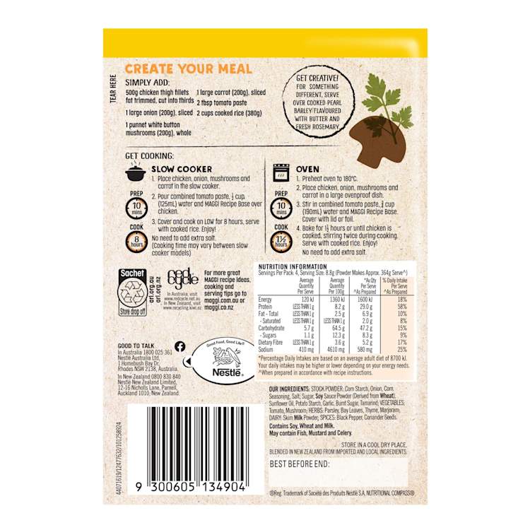 Maggi Slow Cooker Chicken Casserole