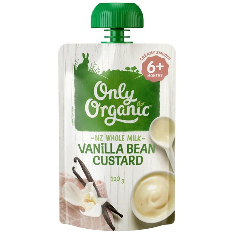 Only Organic Vanilla Bean Custard 6+ Months Baby Food