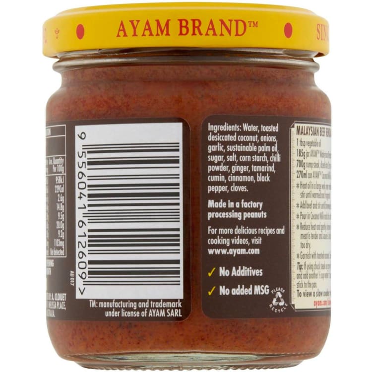 Ayam Malaysian Rendang Curry Paste