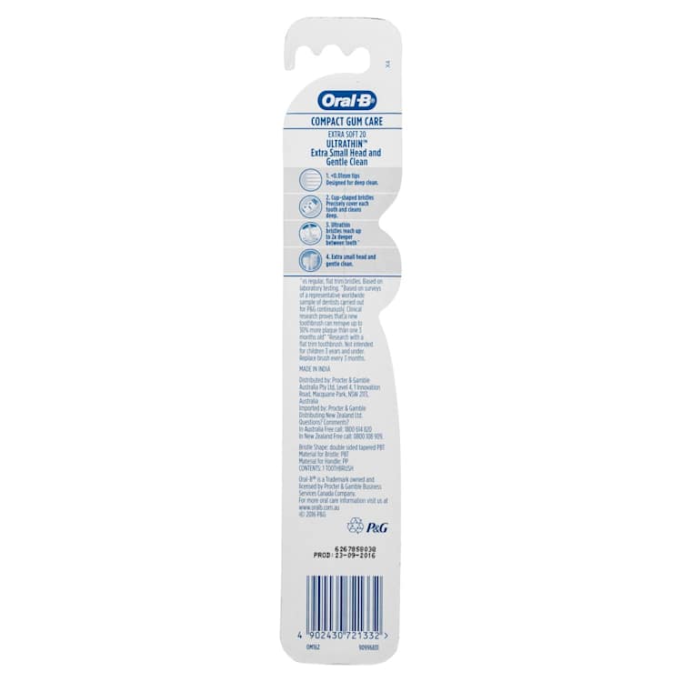Oral-B Compact Gum Care Ultrathin Toothbrush Extra Soft