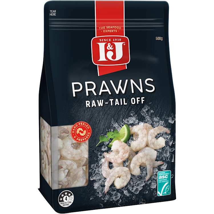 I&J Prawns Tail Off Raw