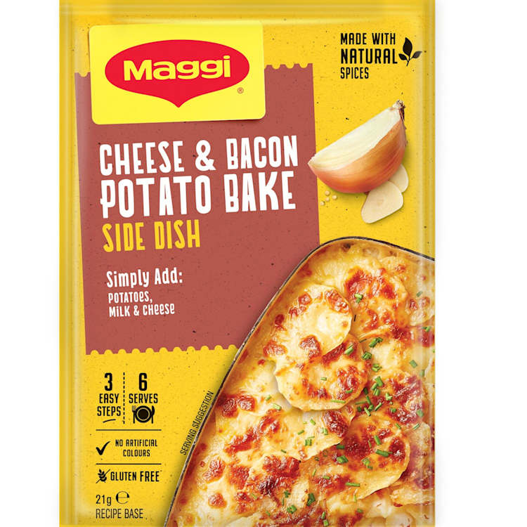 Maggi Cheese & Bacon Potato Bake