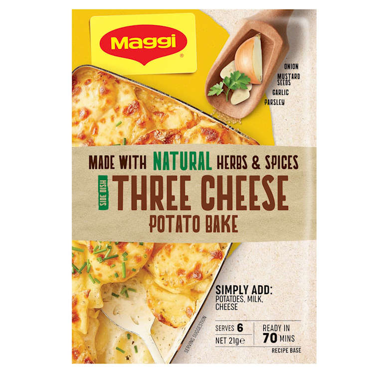 Maggi Three Cheese Potato Bake