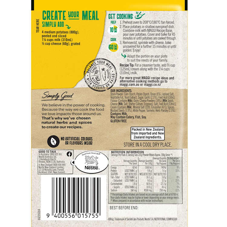 Maggi Three Cheese Potato Bake