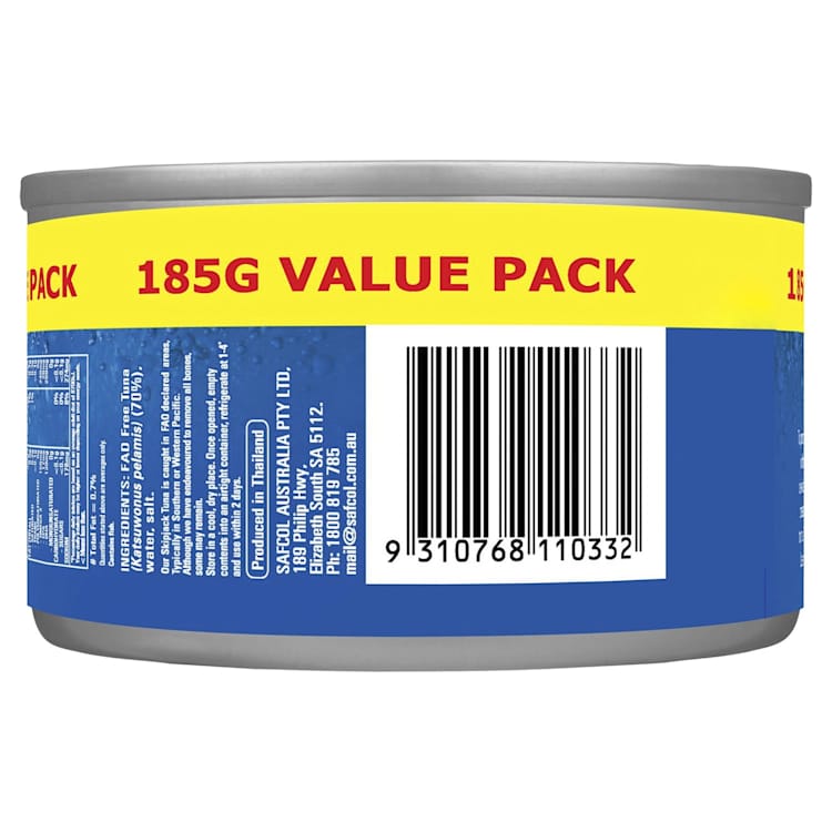 Safcol Responsibly Fished Tuna In Brine