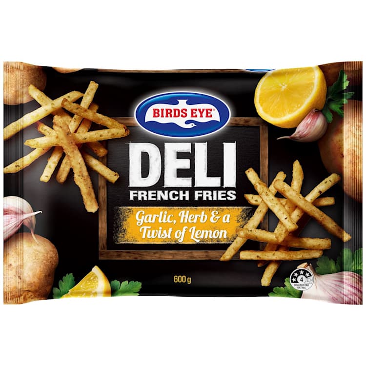Birds Eye Deli French Fries Garlic Herb & Lemon