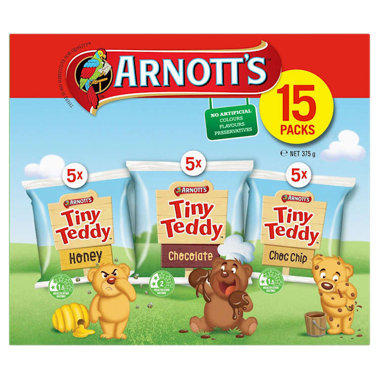 Arnott's Tiny Teddy Biscuits Variety