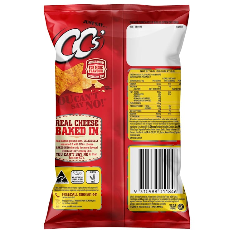 CC's Corn Chips Tasty Cheese