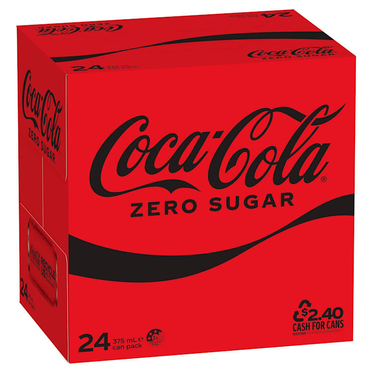 Coca-Cola Zero Sugar Soft Drink Multipack Cans
