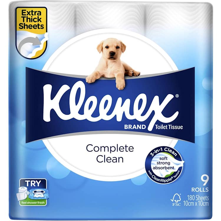 Kleenex Complete Clean Toilet Tissue