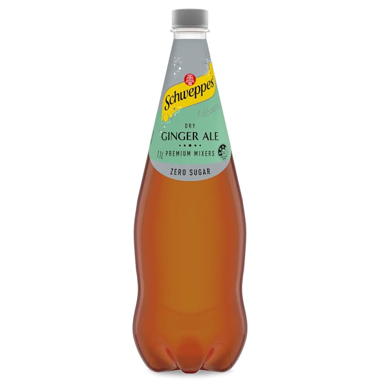 Schweppes Classic Mixers Dry Ginger Ale Zero Sugar