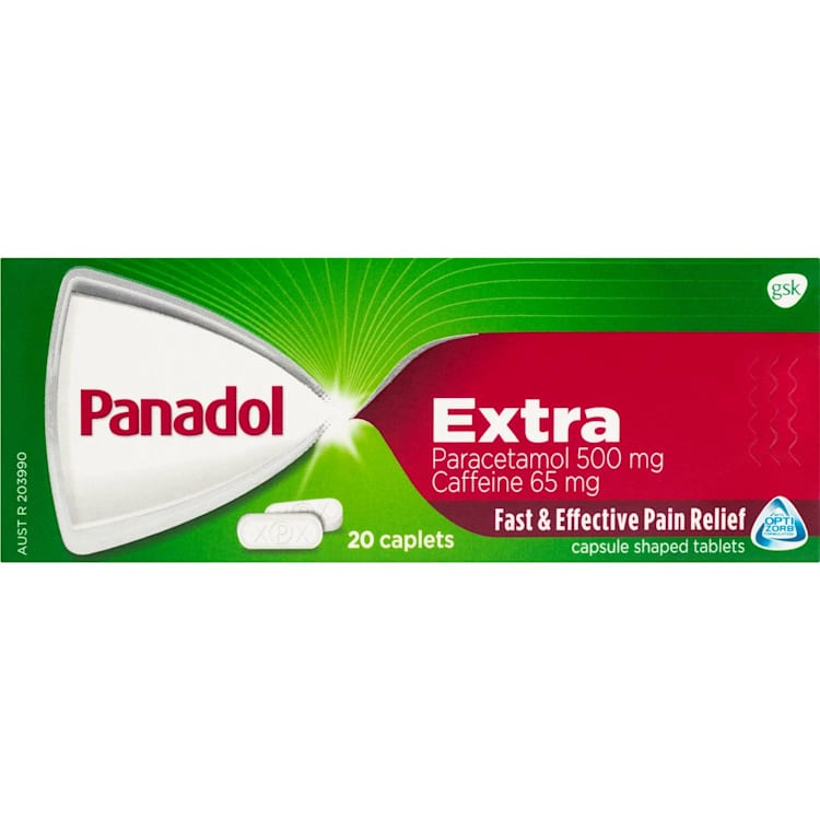Panadol Extra with Optizorb, Paracetamol Pain Relief Caplets