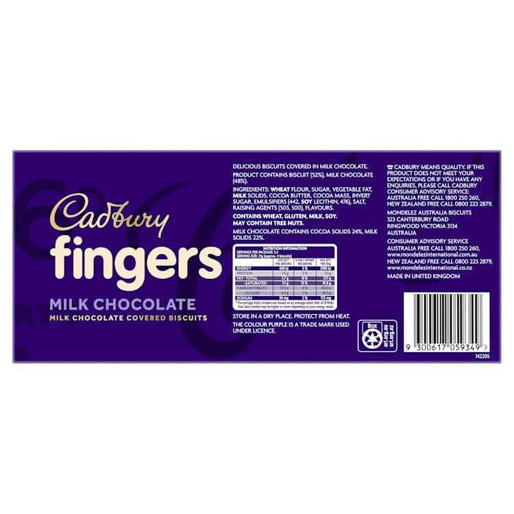 Cadbury Fingers Milk Chocolate Sharepack