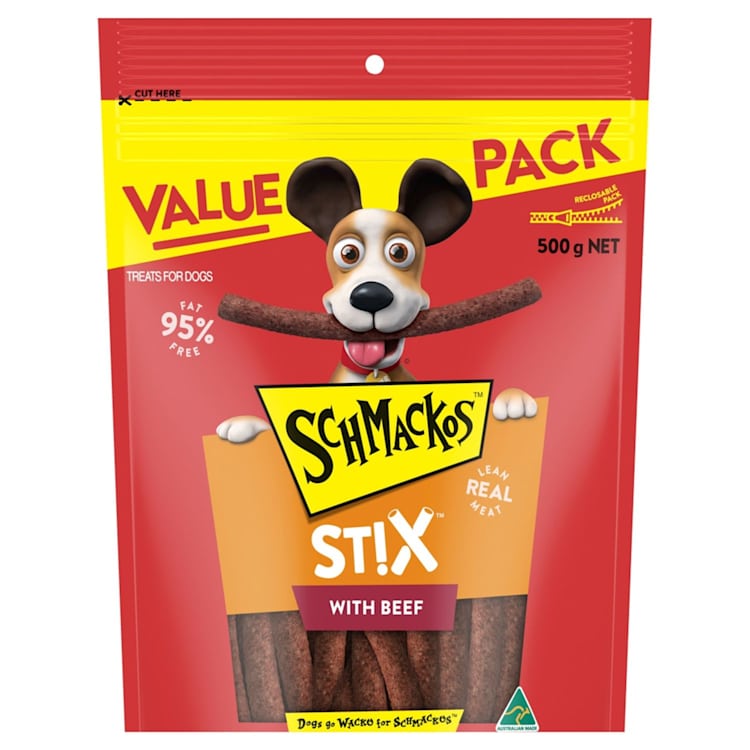 Schmackos Stix Dog Treat Beef IGA Shop Online