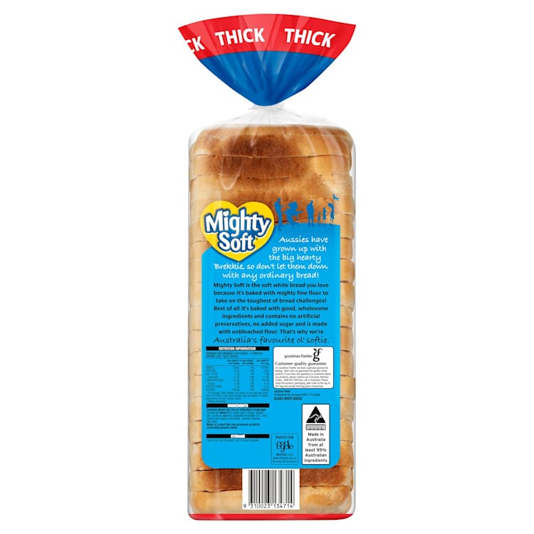 Mighty Soft Thick Sliced White Bread