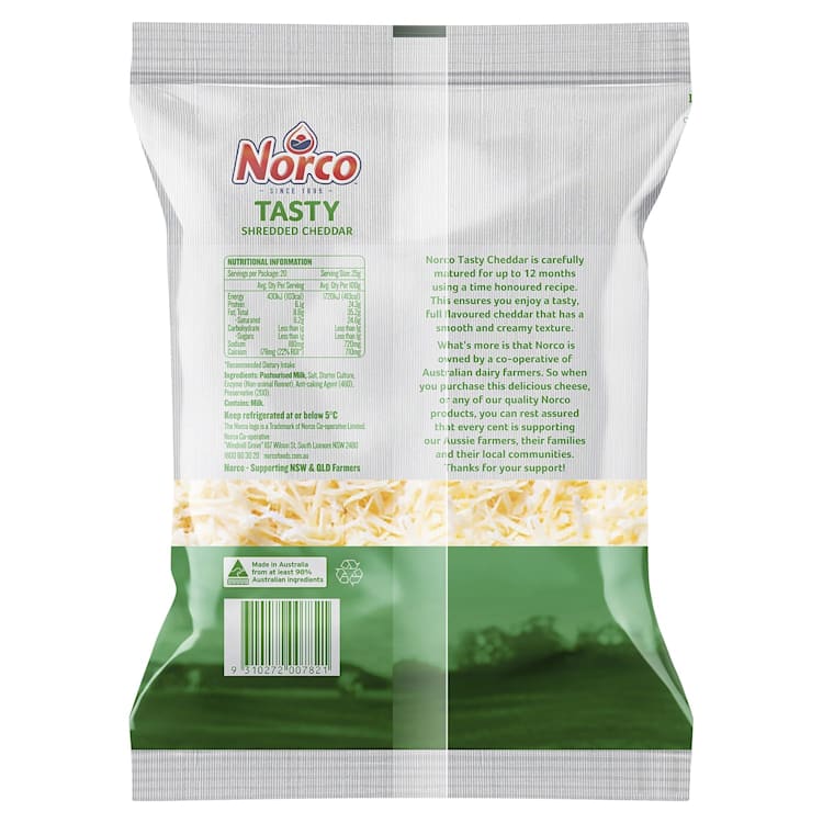 Norco Tasty Shredded Cheese