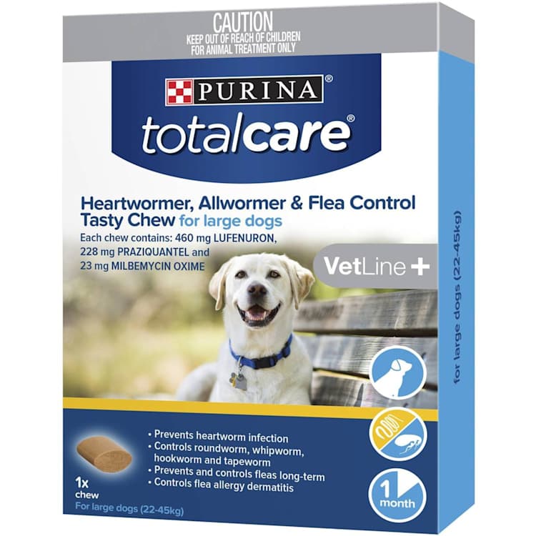 Total Care Allwormer Flea Control Tasty Chew Large Dogs IGA