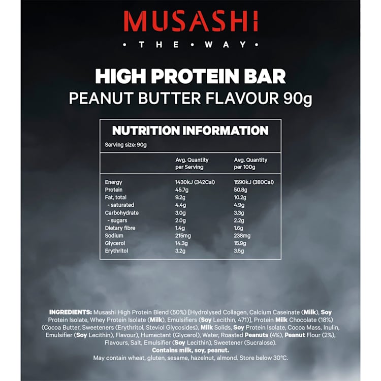 Musashi High Protein Bar Peanut Butter