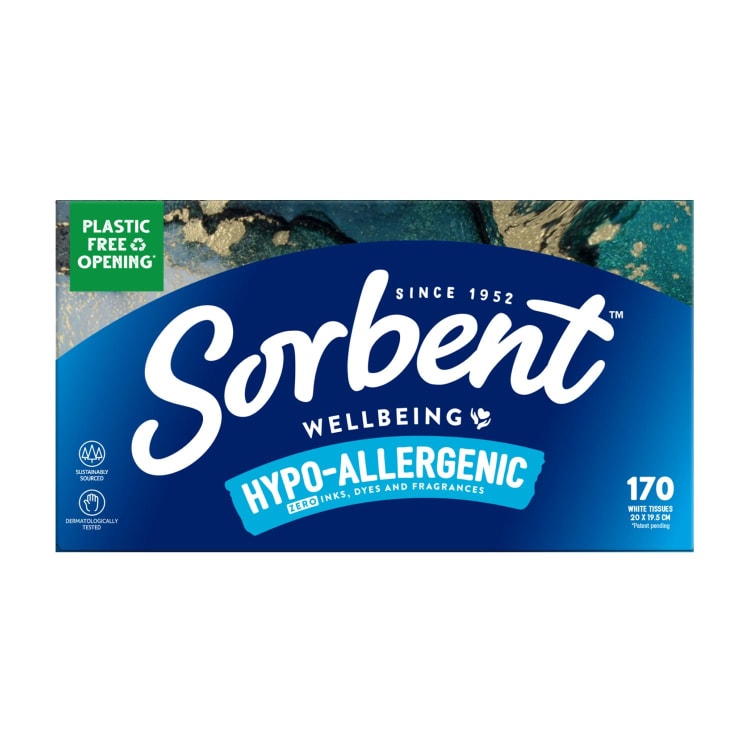 Sorbent Hypo-Allergenic Facial Tissues