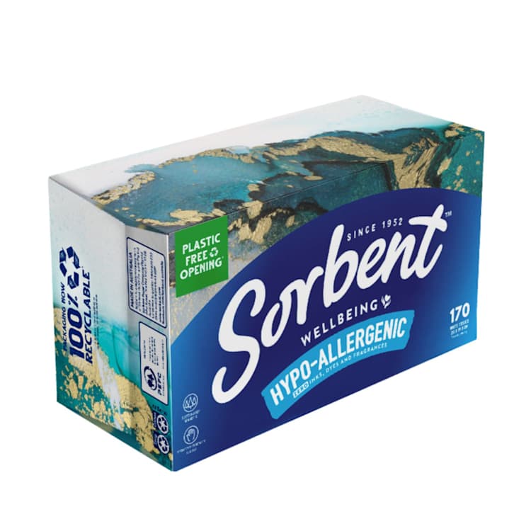 Sorbent Hypo-Allergenic Facial Tissues