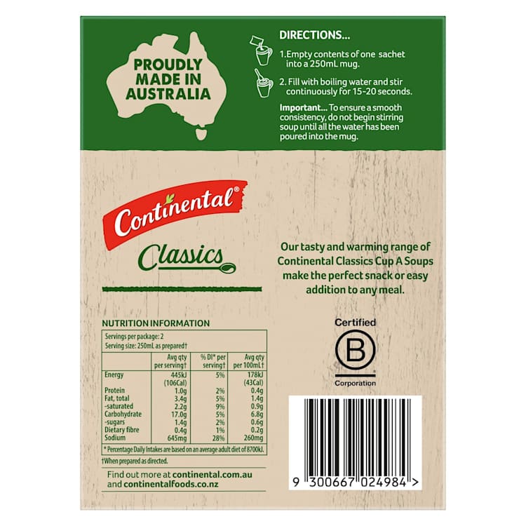 Continental Cup A Soup Creamy Potato & Bacon With Croutons