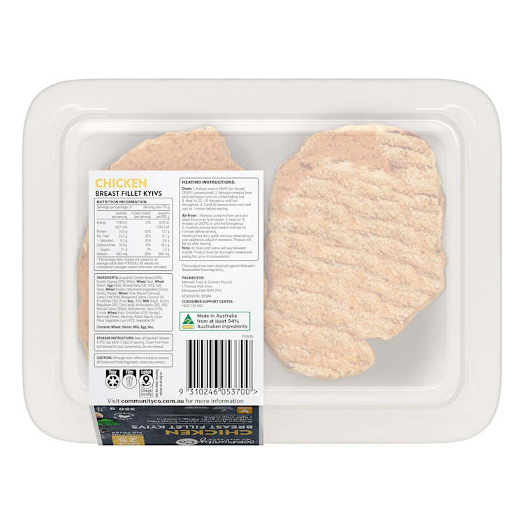Community Co Crumbed Chicken Kiev