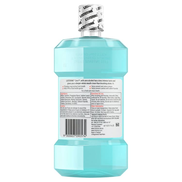 Listerine Zero Clean Mint Mouthwash