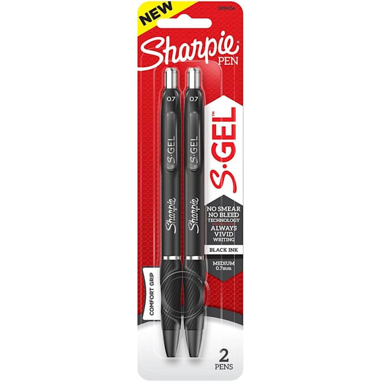 Sharpie S Gel Comfort Grip Pens Medium Black Ink