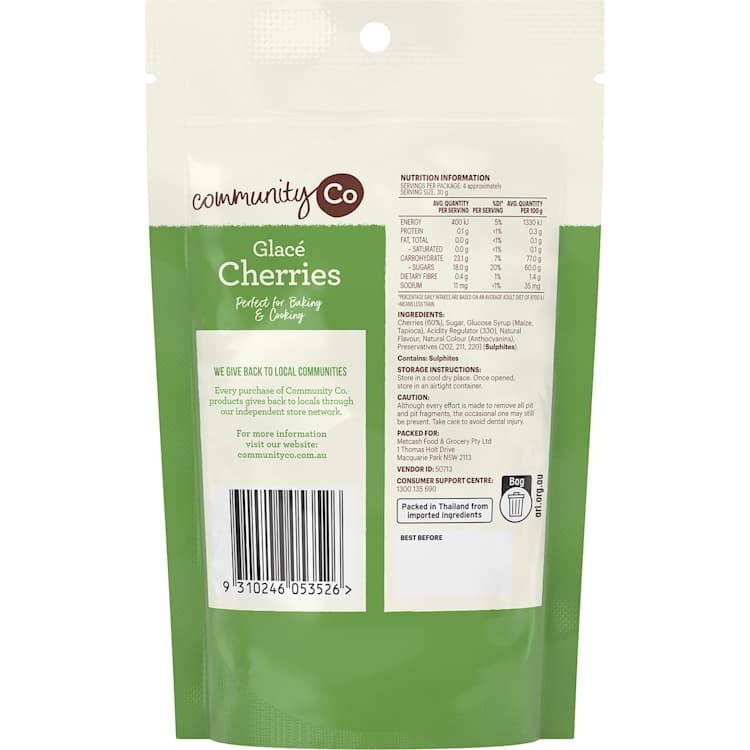 Community Co Red Glace Cherries