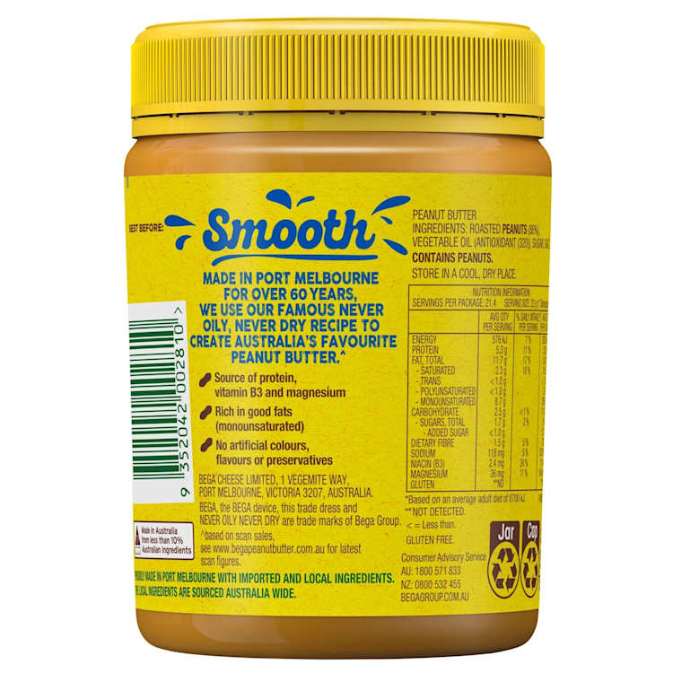 Bega Peanut Butter Smooth