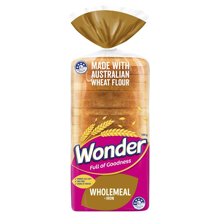 Wonder White Wholemeal Bread